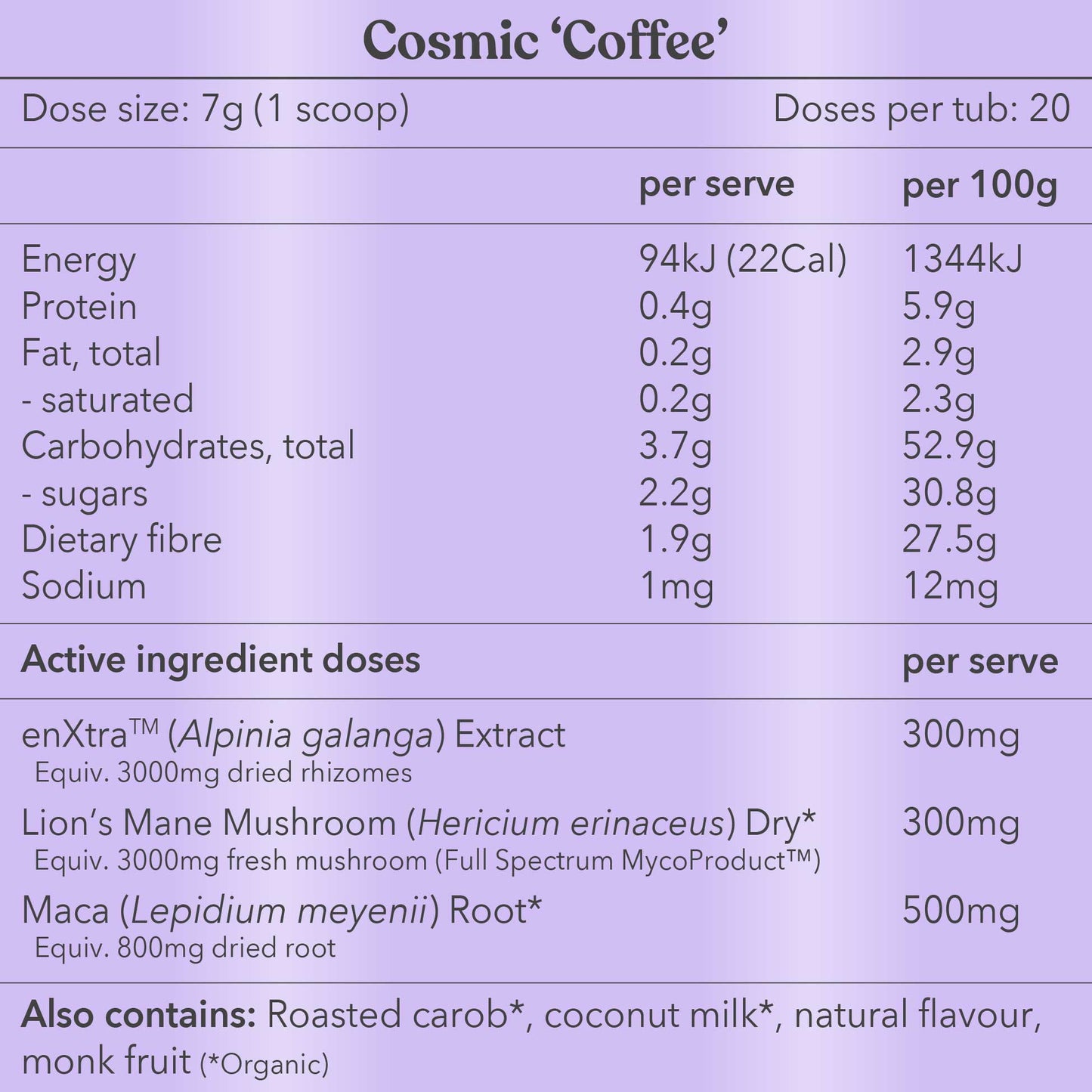 Cosmic Coffee - Moodi - Functional AM Blend