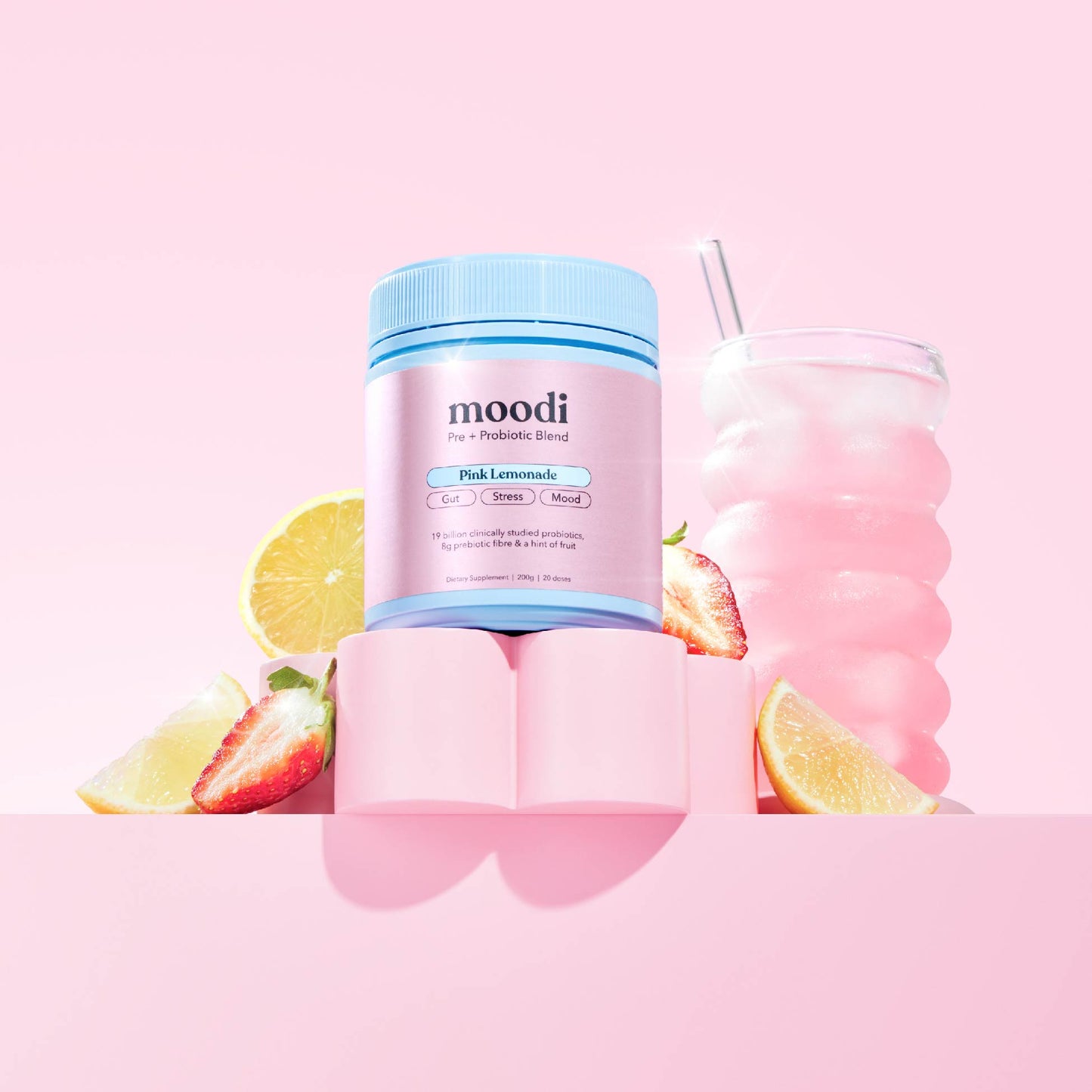 Pink Lemonade - Pre + Probiotic Blend - Moodi